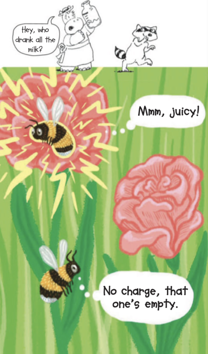 Bee senses electricity on flowers - Mmm, juicy! vs No charge, that one's empty.
